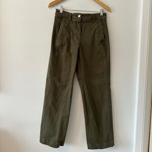 Banana Republic Straight Fit Olive Green Chino Pants | Size 2